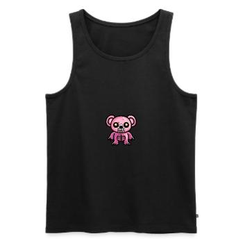 Koala Halloween Animal - Débardeur bio Premium Homme - noir - Devant - Michal (187cm)