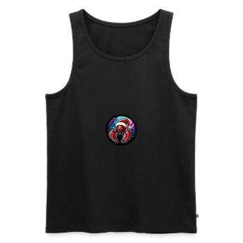 Crabe homard Noël Noël - Débardeur bio Premium Homme - noir - Devant - Michal (187cm)