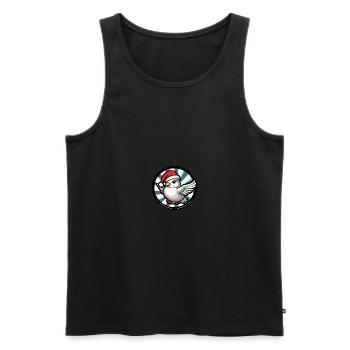 Dove Bird Christmas Christmas - Men's Premium Organic Tank Top - black - Front - Michal (187cm)