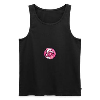 Flamingo Weihnachten Christmas - Men's Premium Organic Tank Top - black - Front - Michal (187cm)
