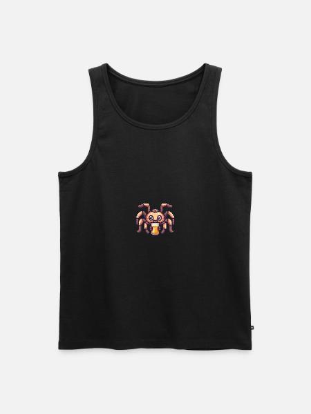 Tarantula Beer Spider Pixel - Men's Premium Organic Tank Top - 