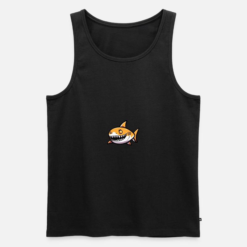 Hai Halloween Tier - Männer Premium Bio Tank Top - undefined
