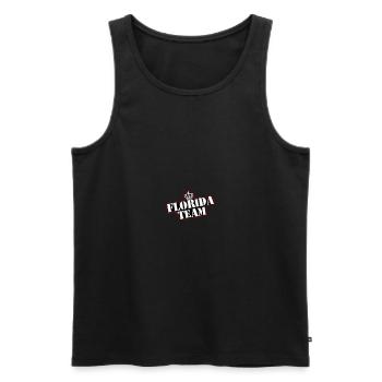 Florida Team - Men's Premium Organic Tank Top - black - Front - AI Model Male 178 light (178cm)