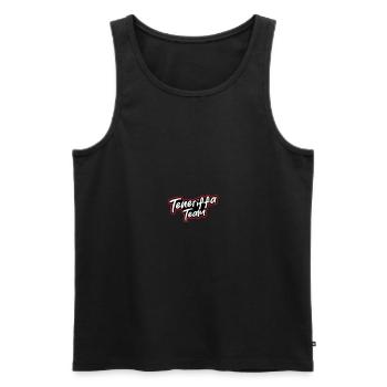 L’équipe de Tenerife - Débardeur bio Premium Homme - noir - Devant - AI Model Male 178 light (178cm)