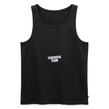 Tenerife Team Travel Holidays - Men's Premium Organic Tank Top - black - Front - Michal (187cm)