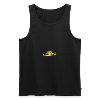 Team Bräutigam Hochzeitsfeier Hochzeit - Männer Premium Bio Tank Top - Schwarz - Vorne - AI Model Male 178 light (178cm)