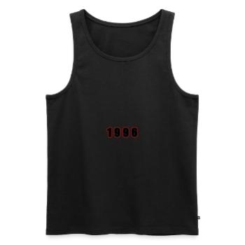 1996 Year Birthday - Men's Premium Organic Tank Top - black - Front - AI Model Male 178 light (178cm)