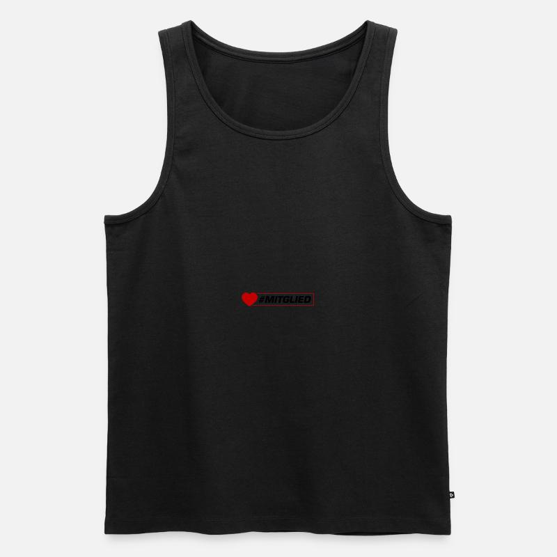 Mitglied Herz - Männer Premium Bio Tank Top - undefined