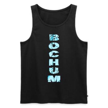 Bochum Deutschland Stadt Schrift Skyline Heimat - Männer Premium Bio Tank Top - Schwarz - Vorne - Michal (187cm)