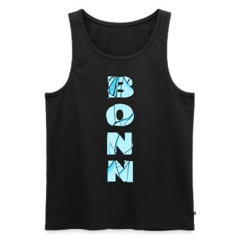 Bonn Deutschland Stadt Schrift Skyline Heimat - Männer Premium Bio Tank Top - Schwarz - Vorne - Michal (187cm)