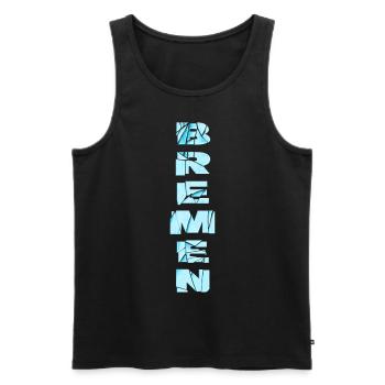 Brême Allemagne City Font Skyline Accueil - Débardeur bio Premium Homme - noir - Devant - Michal (187cm)