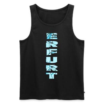 Erfurt Germany City Font Skyline Home - Men's Premium Organic Tank Top - black - Front - Michal (187cm)