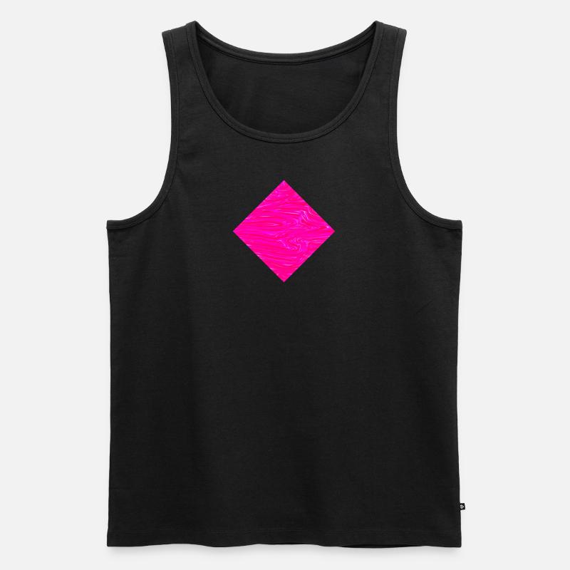 pinkypink - Männer Premium Bio Tank Top - Schwarz