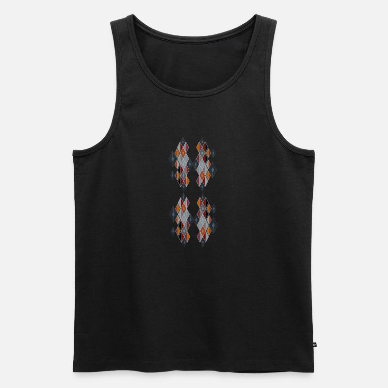 geometric - Männer Premium Bio Tank Top - Schwarz