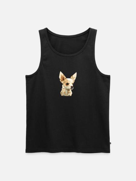 Chihuahua - Men's Premium Organic Tank Top - black