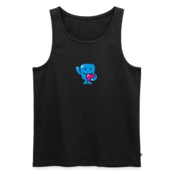 monster with heart - monster mit herz - Männer Premium Bio Tank Top - Schwarz - Vorne - AI Model Male 178 light (178cm)