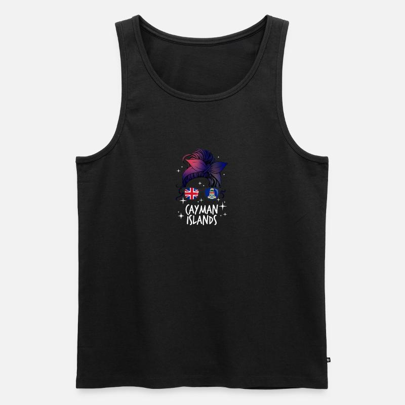 Kaimaninseln - Männer Premium Bio Tank Top - Schwarz