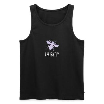 Violet Pastel Abeille Spbright Bee Be Spbright - Débardeur bio Premium Homme - noir - Devant - Michal (187cm)