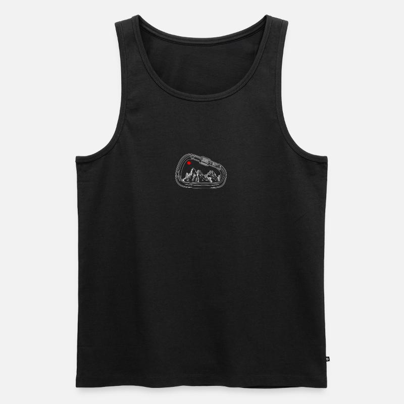 Mountain Vista dans Gear Ring - Débardeur bio Premium Homme - noir