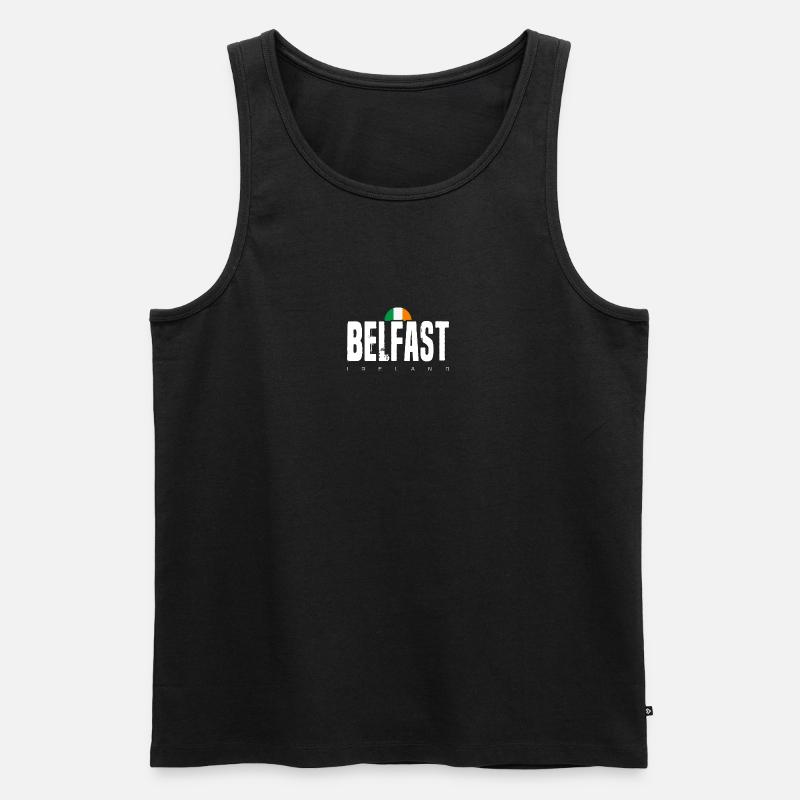 Belfast - Männer Premium Bio Tank Top - Schwarz