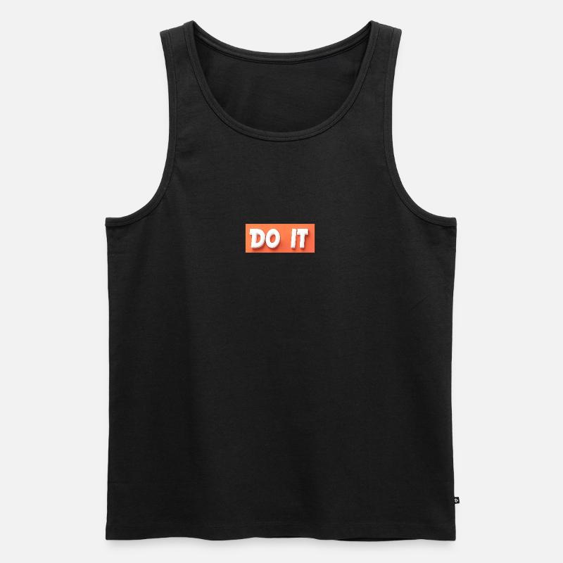 DO IT! Personalisierbar - Männer Premium Bio Tank Top - Schwarz
