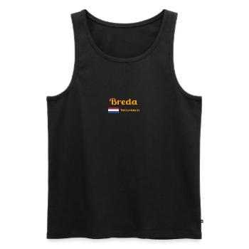 Breda Niederlande - Stilvolle Drucke - Männer Premium Bio Tank Top - Schwarz - Vorne - AI Model Male 178 light (178cm)