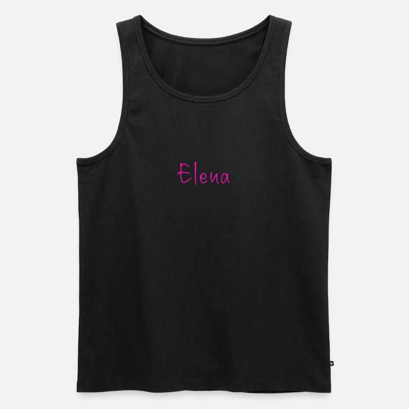 Elena - Männer Premium Bio Tank Top - Schwarz