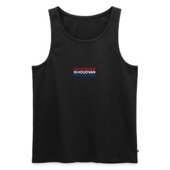 I LOVE NETHERLANDS Netherlands flag - Men's Premium Organic Tank Top - black - Front - Michal (187cm)