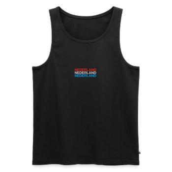 NIEDERLANDE Nederland Netherlands Holland - Männer Premium Bio Tank Top - Schwarz - Vorne - AI Model Male 178 light (178cm)