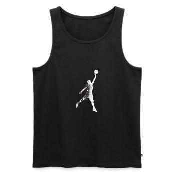 Basketball / Basketball - Débardeur bio Premium Homme - noir - Devant - Michal (187cm)