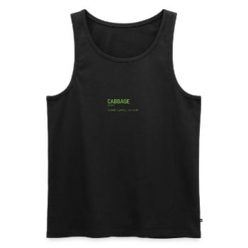 CHOU - Débardeur bio Premium Homme - noir - Devant - Michal (187cm)