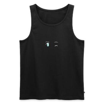 Otakumotive, manga augen - Männer Premium Bio Tank Top - Schwarz - Vorne - Michal (187cm)