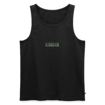 Alles, was Sie brauchen, ist Liebe Farbverlauf - Männer Premium Bio Tank Top - Schwarz - Vorne - Michal (187cm)