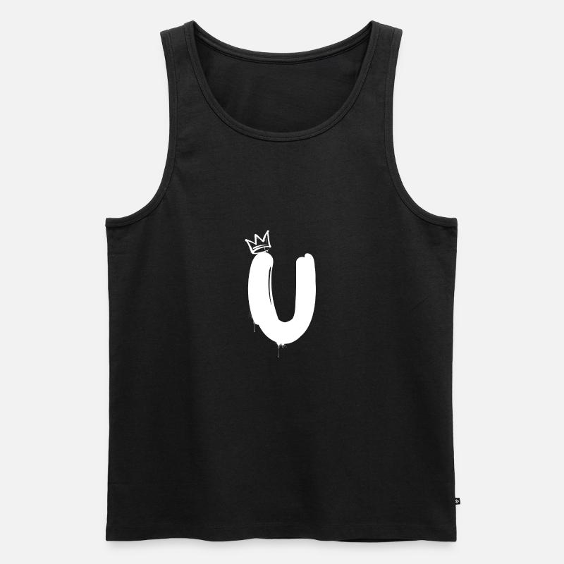 U - Männer Premium Bio Tank Top - Schwarz