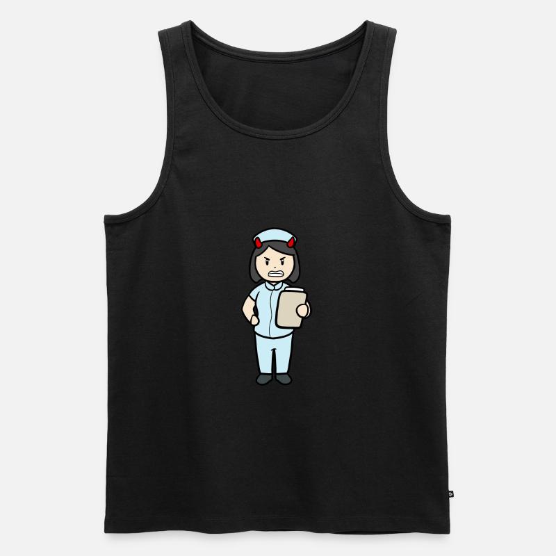 Pflegefachfrau / Krankenschwester - Männer Premium Bio Tank Top - Schwarz