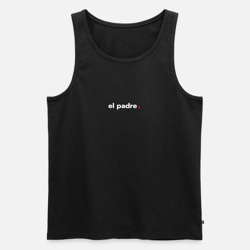 El Padre - Männer Premium Bio Tank Top - Schwarz