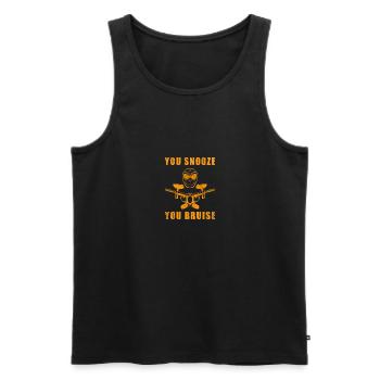 Paintball Paintballer Gift - Men's Premium Organic Tank Top - black - Front - Michal (187cm)