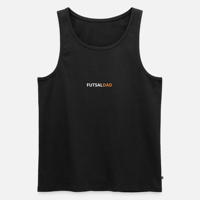 FUTSALDAD Original - Männer Premium Bio Tank Top - Schwarz