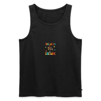 This Is My 70s Costume - Männer Premium Bio Tank Top - Schwarz - Vorne - AI Model Male 178 light (178cm)