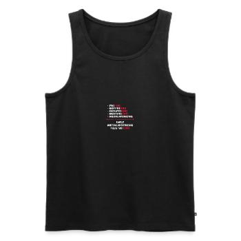Only metalworking has no end metalworkers - Men's Premium Organic Tank Top - black - Front - AI Model Male 178 light (178cm)