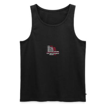 Only Skateboarding Has No End Skateboarden Skaten - Männer Premium Bio Tank Top - Schwarz - Vorne - Michal (187cm)