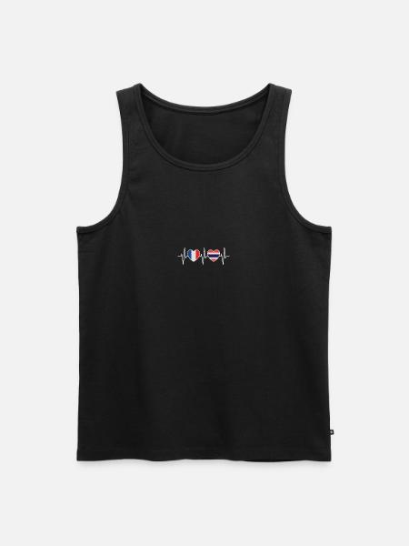 France and Thailand Thai flag - Men's Premium Organic Tank Top - black