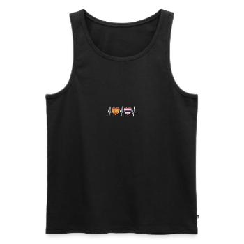 Espagne et Thaïlande Drapeaux Drapeau Thaï - Débardeur bio Premium Homme - noir - Devant - Michal (187cm)