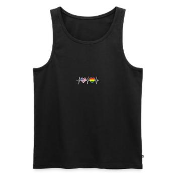 Drapeaux des États-Unis et de la Bolivie Drapeau bolivien - Débardeur bio Premium Homme - noir - Devant - Michal (187cm)