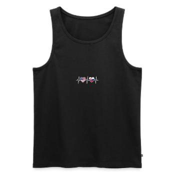 USA and Slovakia Slovak flag Flags - Men's Premium Organic Tank Top - black - Front - Michal (187cm)