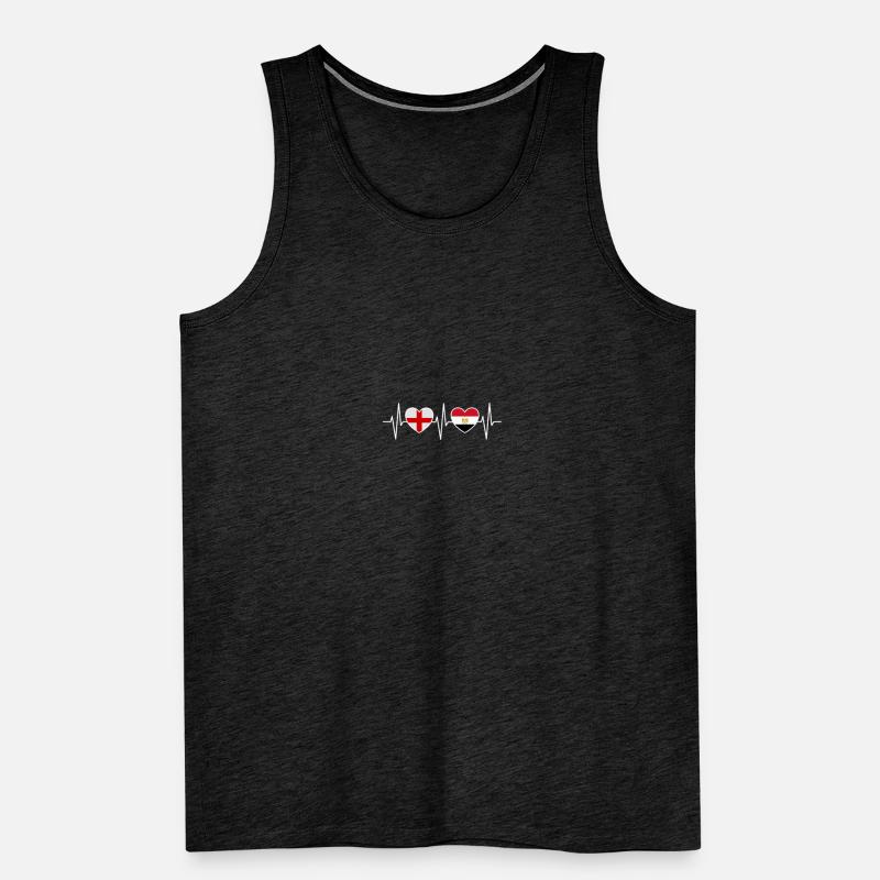 Angleterre et Égypte Drapeau égyptien Drapeaux Débardeur bio Premium Homme