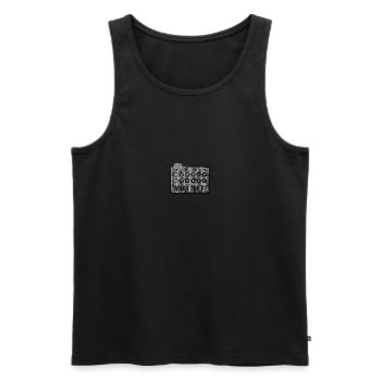 What The F? Aperture Joke for Photographer - Men's Premium Organic Tank Top - black - Front - Michal (187cm)