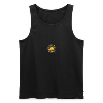 Tacosaurus Sombrero mexicain Taco Dinosaure - Débardeur bio Premium Homme - noir - Devant - Michal (187cm)