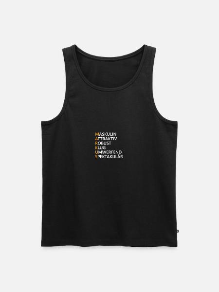 Markus Name Geschenk - Männer Premium Bio Tank Top - Schwarz