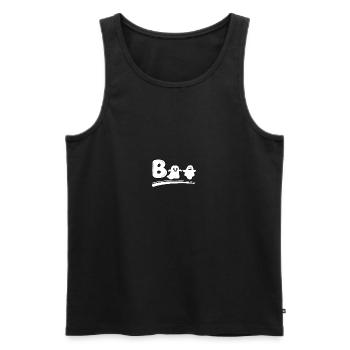 Lustiges Boo Ghosts Halloween Design Geist Geister - Männer Premium Bio Tank Top - Schwarz - Vorne - Michal (187cm)